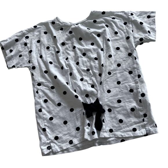 Zara girls front tie tee Polkadot 11/12 years - Picture 1 of 4